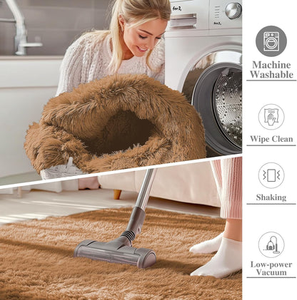 OLANLY Runner Rugs - Soft, Machine Washable Shaggy Carpet for Hallway & Bedroom | Khaki, 2x6 ft