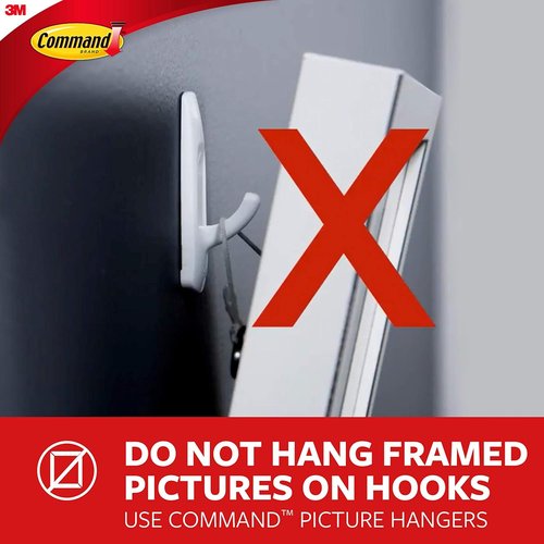 Command Large Cord Clips - Damage-Free Organization Solution | 4-Pack with 8 Clips Total