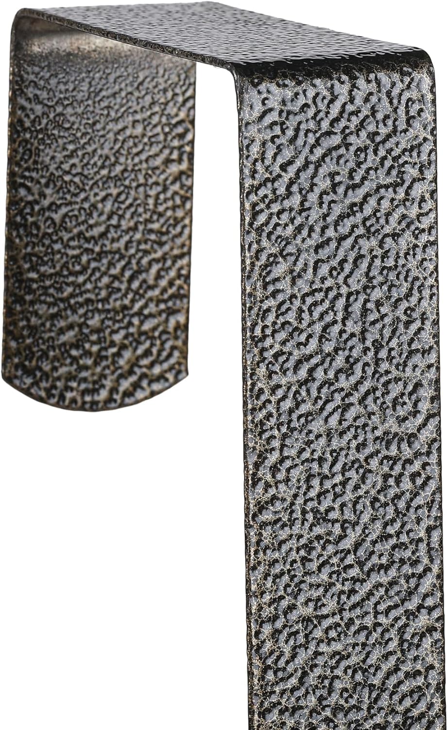Sattiyrch Wreath Hanger - 12" Steel Over The Door Hook in Textured Bronze for Front Door Decor