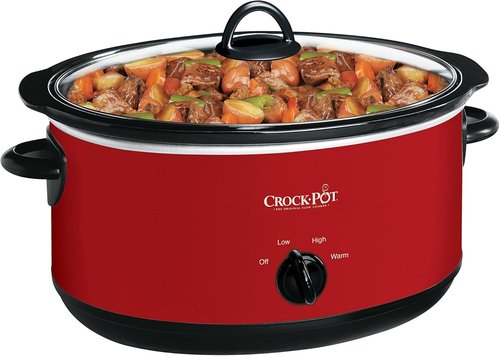 Crock-Pot 8 Quart Express Slow Cooker - Versatile Red Multi-Cooker for Easy Meal Prep