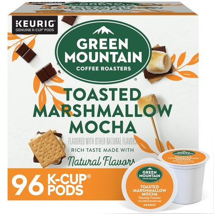 Green Mountain Coffee Roasters Toasted Marshmallow Mocha K-Cup Pods | Light Roast Coffee, 96 Count