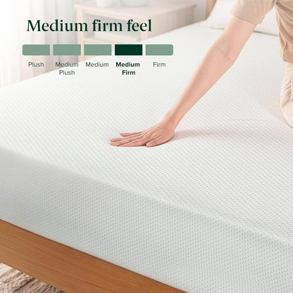 Zinus 10 Inch Twin Green Tea Memory Foam Mattress - Medium Firm, Fiberglass Free, Zoned Pressure Relief