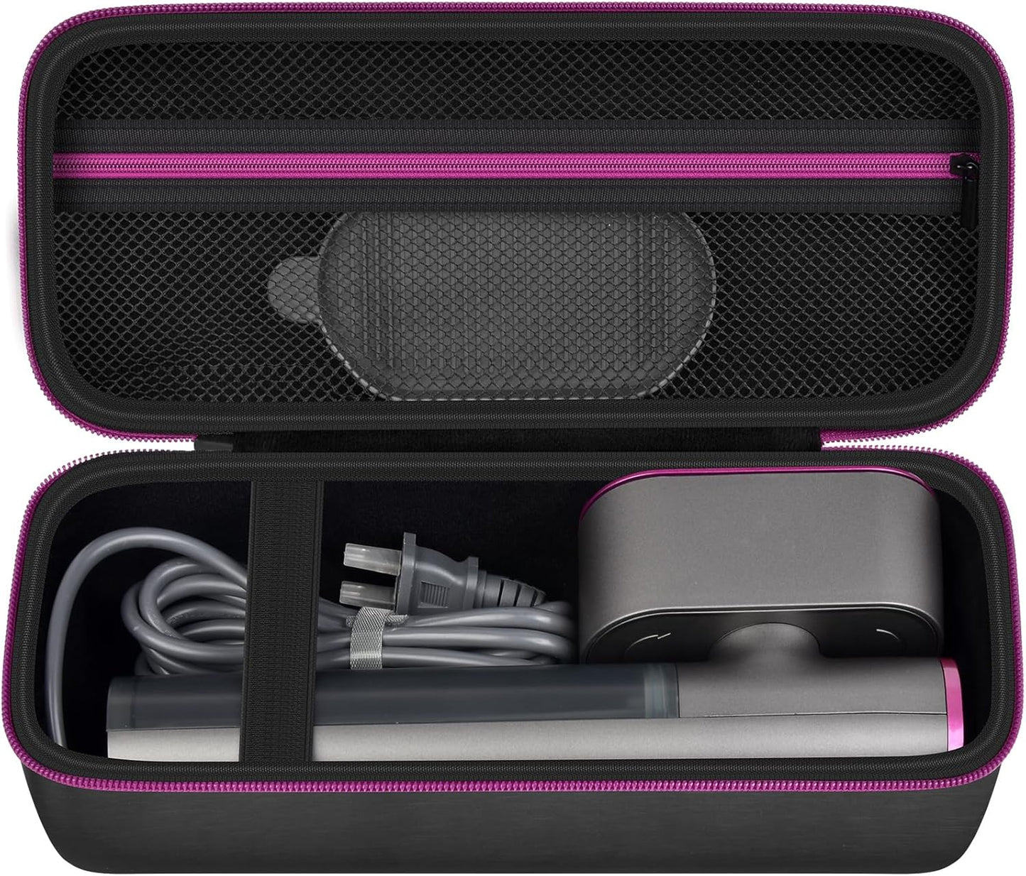 Steamer Case - Jack & Rose Compatible Handheld Iron Storage Bag with Mesh Pocket - Black