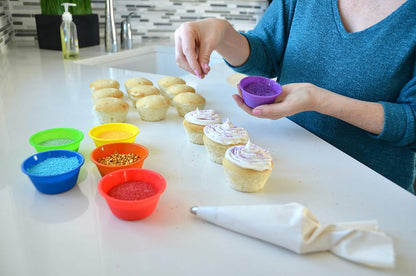 Professional Silicone Baking Cups - Premium 12 Piece Set | Reusable Muffin & Cupcake Pans | BPA Free