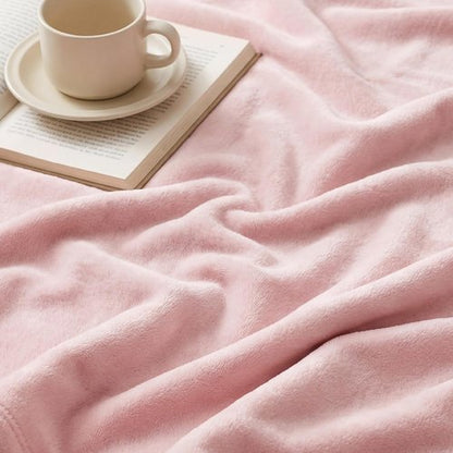 Bedsure GentleSoft Fleece Bed Blanket - Cozy Plush Microfiber Full Size Pink, 84x90 Inches