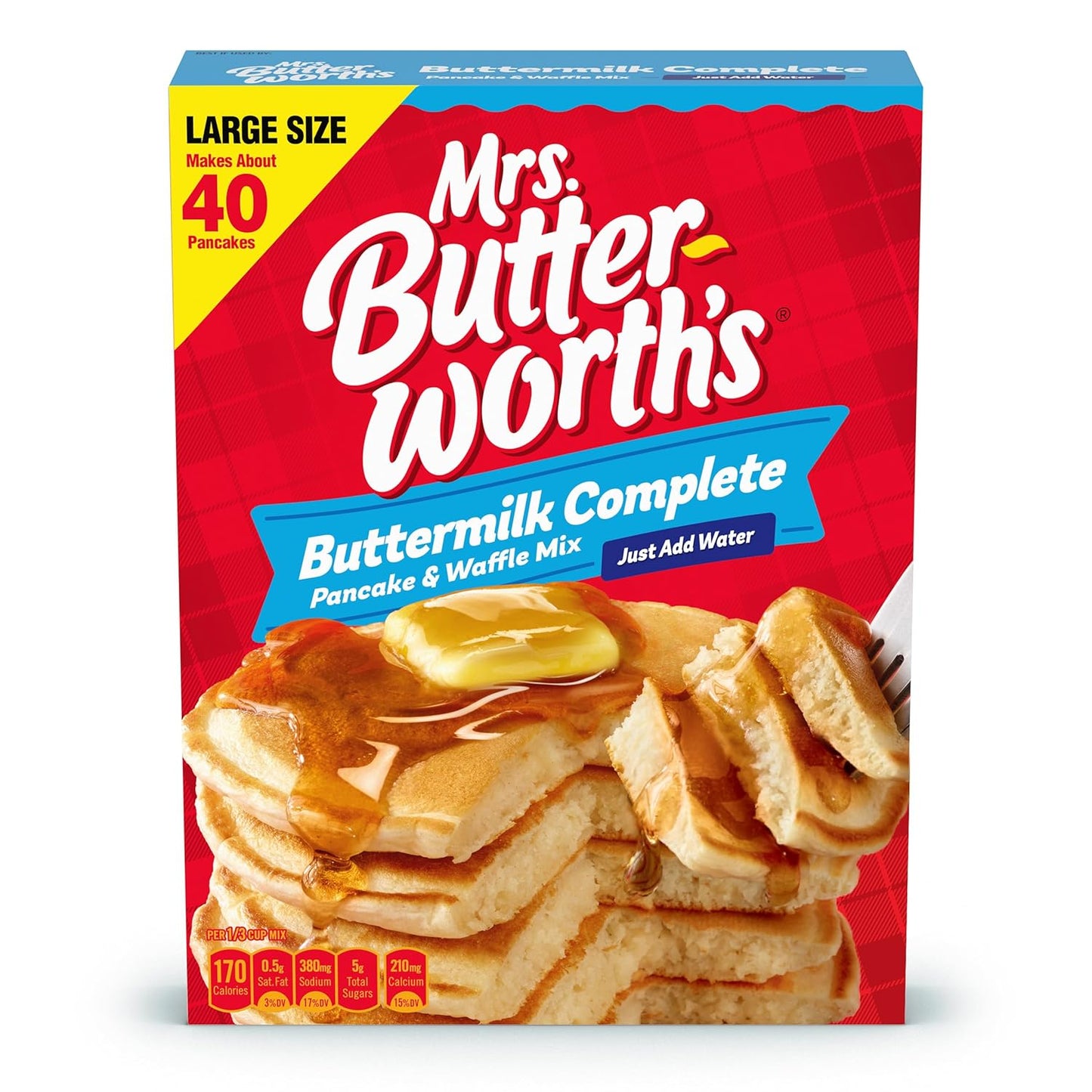 Mrs. Butterworth's Buttermilk Pancake & Waffle Mix - Deliciously Fluffy, 32 oz