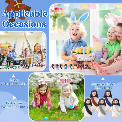 Bememo 200 Pcs Mini Jesus Figurines - Perfect Pocket Toys for Easter Celebrations & Religious Favors