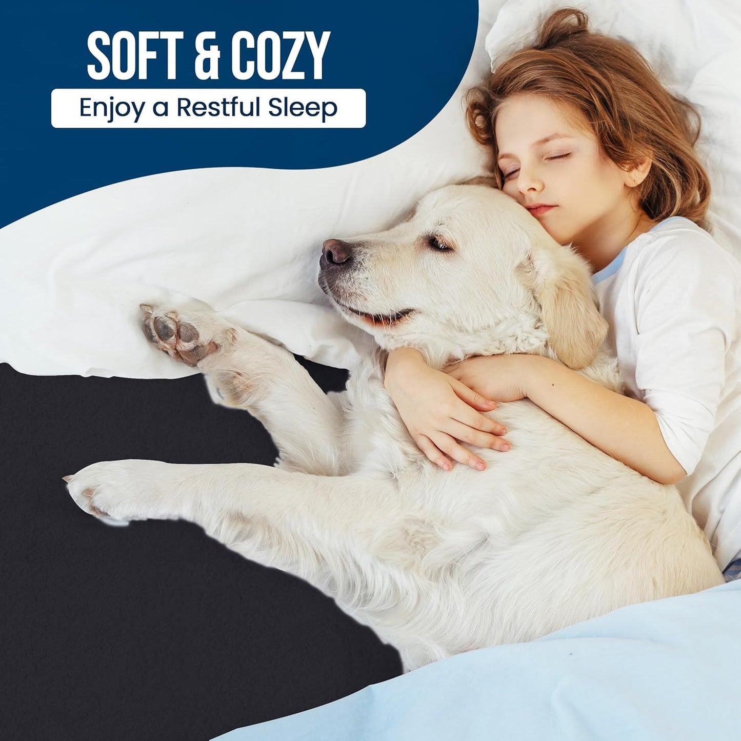 Utopia Bedding Full Size Mattress Protector - Waterproof Terry Cover, Soft & Breathable, Deep Pockets 15" | Black