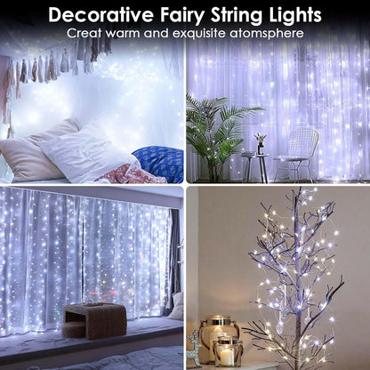 Skiennix 50 LED Fairy Lights - Waterproof 16FT Battery Operated String Lights with Timer | Cool White for Indoor/Outdoor Decor