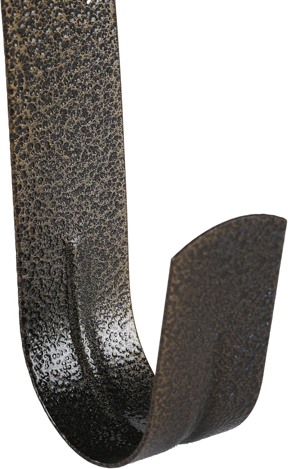 Sattiyrch 12" Wreath Hanger - Durable Steel Over The Door Hook in Textured Bronze (2-Pack)