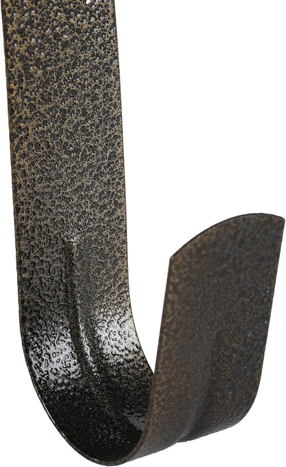 Sattiyrch Wreath Hanger - 12" Steel Over The Door Hook in Textured Bronze for Front Door Decor