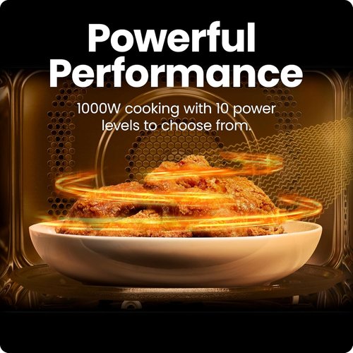 Chefman Microwave Oven - 1.3 Cu. Ft. Digital Stainless Steel | 1000 Watts, 6 Auto Menus, Eco Mode