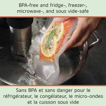 FoodSaver Vacuum Seal Rolls - 11" x 16' BPA-Free Multilayer Construction for Food Preservation | 2-Pack