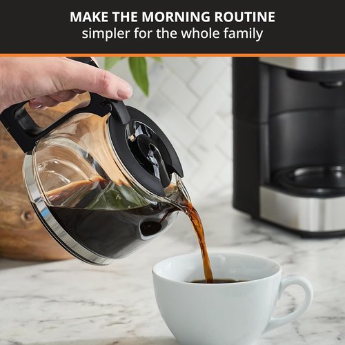 KRUPS Simply Brew Compact 5-Cup Coffee Maker - Stainless Steel, Pause & Brew, Keep Warm Feature