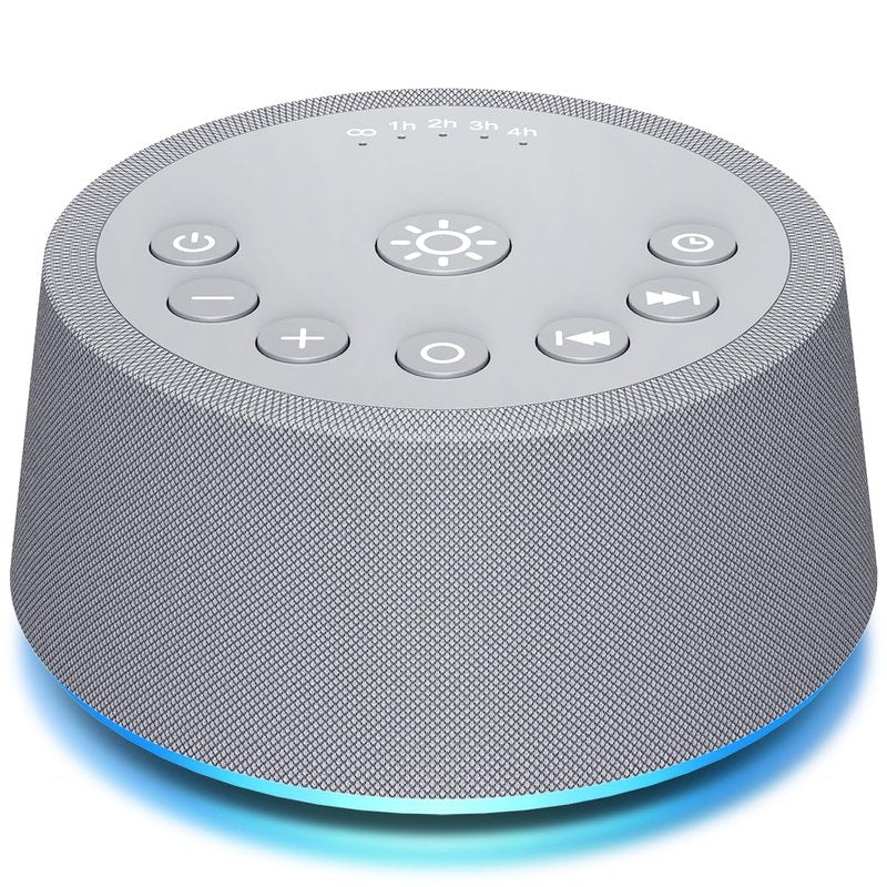 SoundLegend Sleep White Noise Sound Machines 32-Level Volume 30 Sounds 12 Colors Light 5 Timers Adjustable Light Brightness Compact for Everyone Travel Gift Memory Function