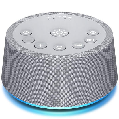 SoundLegend Sleep White Noise Sound Machines 32-Level Volume 30 Sounds 12 Colors Light 5 Timers Adjustable Light Brightness Compact for Everyone Travel Gift Memory Function