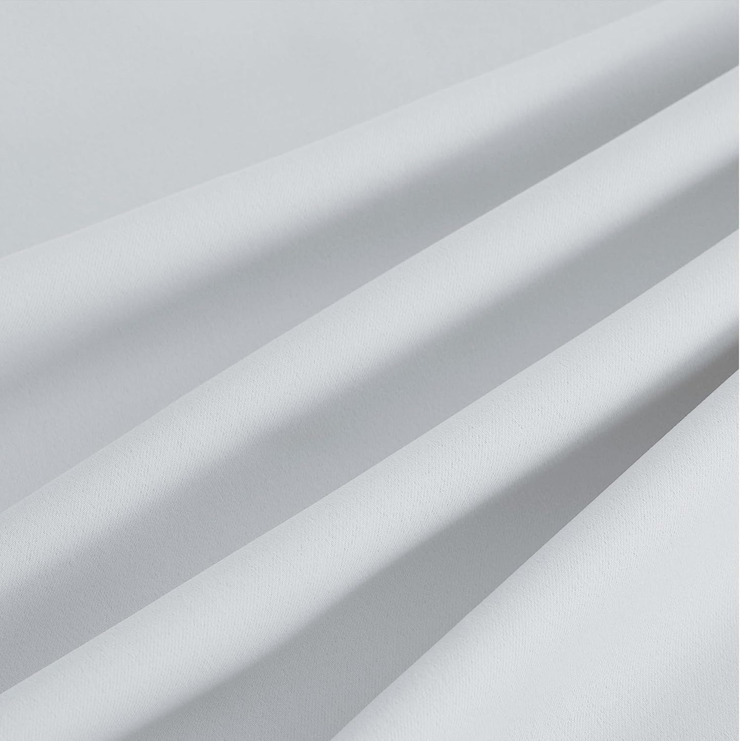 NICETOWN Room Darkening Curtains - Greyish White Drapery Panels, 52" x 102" for Ultimate Light Control