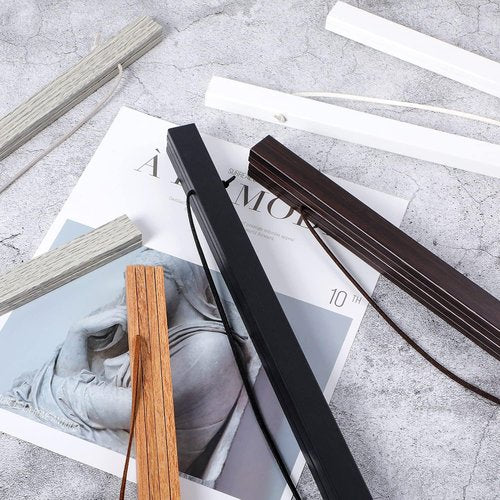 Benjia Magnetic Poster Hanger - Stylish Wooden Frame for 21" Artwork & Prints | Black Finish