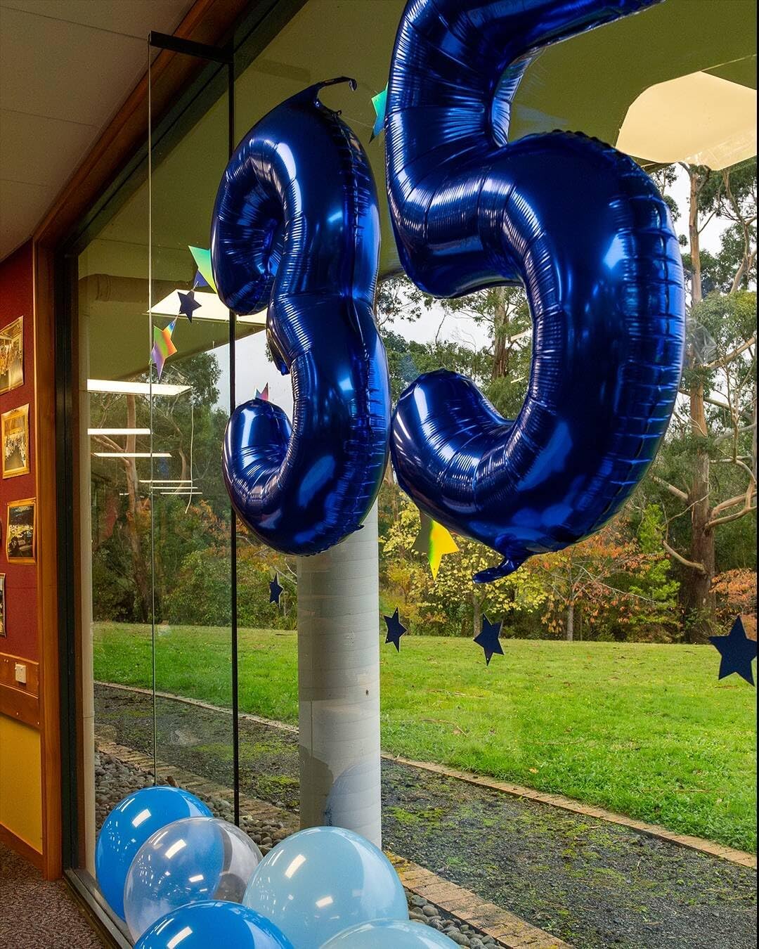 Number 5 Balloon by Night Blue - 40 Inch Giant Foil Balloon for 5th Birthday Party Decorations