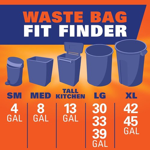 Hefty Medium Trash Bags - Watermelon Scented | 8 Gallon Size, 26 Count Pack