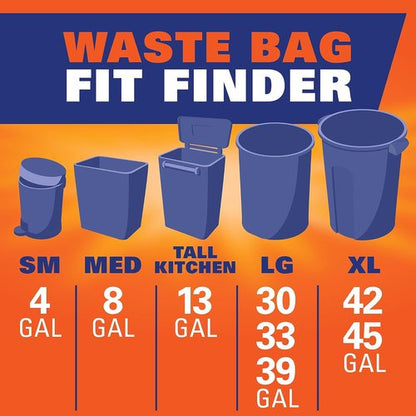 Hefty Medium Trash Bags - Watermelon Scented | 8 Gallon Size, 26 Count Pack