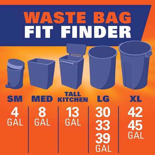 Hefty Ultra Strong Tall Kitchen Trash Bags, Lavender & Sweet Vanilla Scent, 13 Gallon, 80 Count