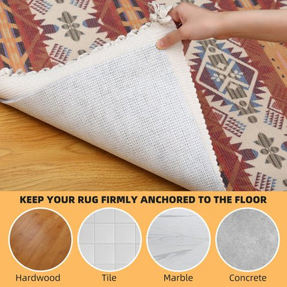 Non Slip Rug Pad, Natural Rubber Backing Rug Pads 1/4” Thick, Felt Rug Gripper Pad, Non Slip Under Carpet Mat, Under Rug Cushion for Hardwood Floors, Carpet Runners (5x8FT)