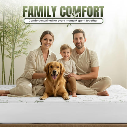 Utopia Bedding Waterproof Mattress Protector - Queen Size Bamboo Viscose Cooling Cover | Soft & Breathable with 17-Inch Deep Pockets
