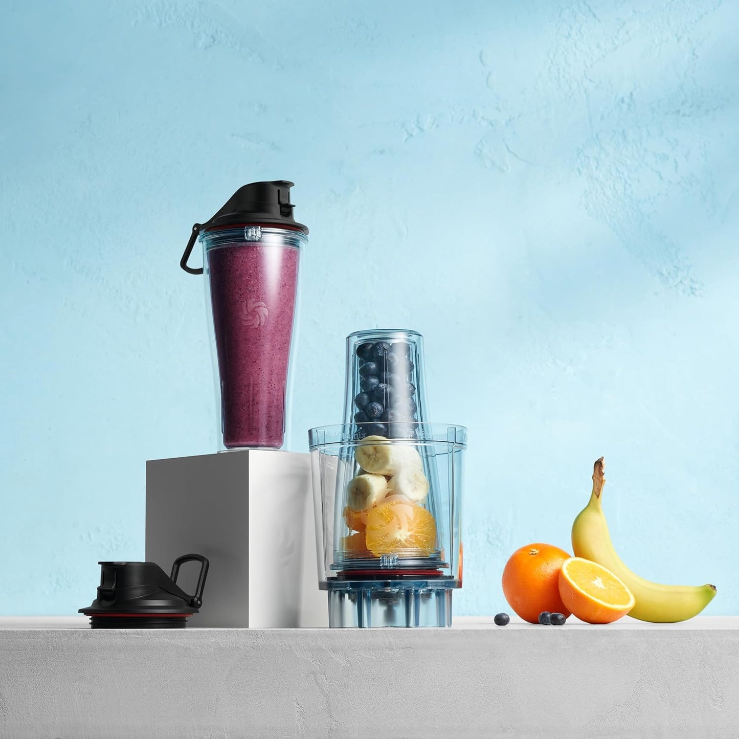 Vitamix Personal Cup Adapter - BPA-Free Blender Cups with Stainless Steel Blades | Includes 2 Lids, 20-Ounce Size