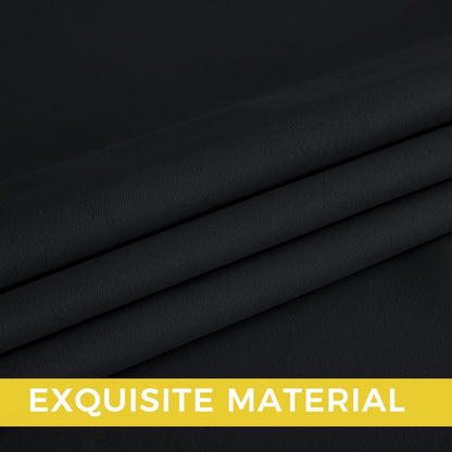 NICETOWN Room Darkening Draperies Curtains Panels, 2 Panels Black W52 x L102