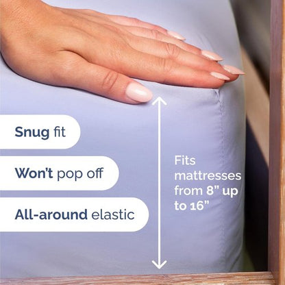 Comfy Twin Size 3 Piece Sheet Set by [Brand Name] | Breathable & Cooling Luxury Bedding - Ultra-Soft, Deep Pockets - Lavender