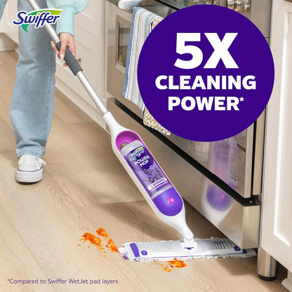 Swiffer PowerMop Floor Cleaning Solution - Lavender Scent | Triple Pack for Effortless Cleaning