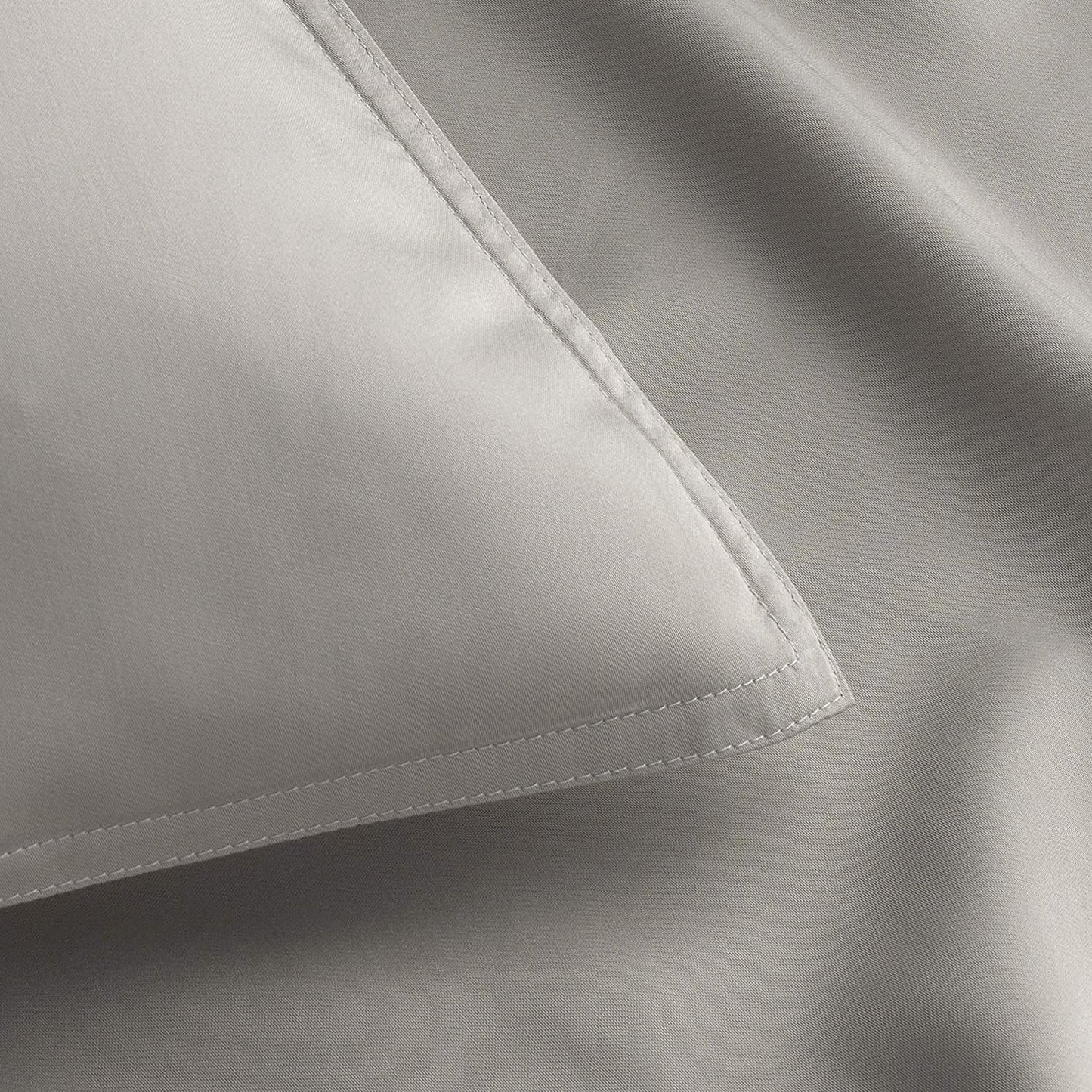 Pure Bamboo Queen Sheets - Luxuriously Soft 100% Organic Viscose Bed Sheet Set | Cooling Stripes, Double Stitching