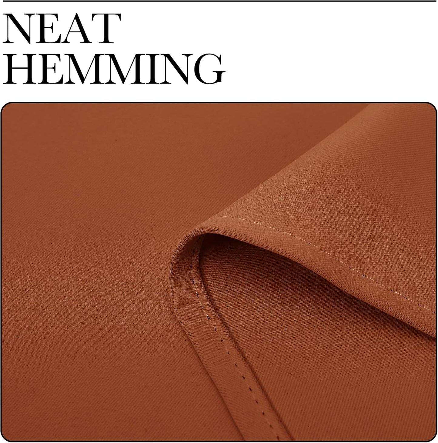NICETOWN Blackout Curtains - Thermal Insulated Privacy Drapes | Burnt Orange, 42 x 78 Inches, 1 Pair