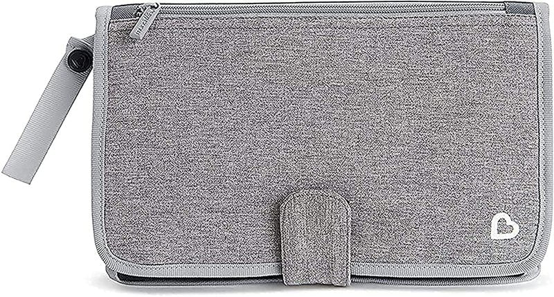 Munchkin® Go Change™ Portable Diaper Changing Kit with Changing Pad and Wipes Case, Grey