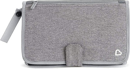 Munchkin® Go Change™ Portable Diaper Changing Kit with Changing Pad and Wipes Case, Grey