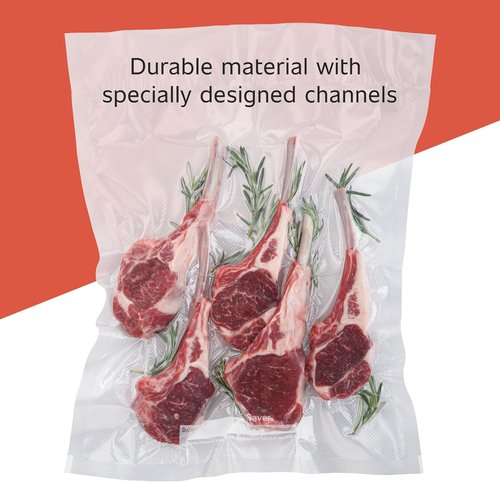 FoodSaver Vacuum Sealer Bags - Custom Fit Airtight Storage for Meal Prep & Sous Vide | 8 x 20" (Pack of 12)