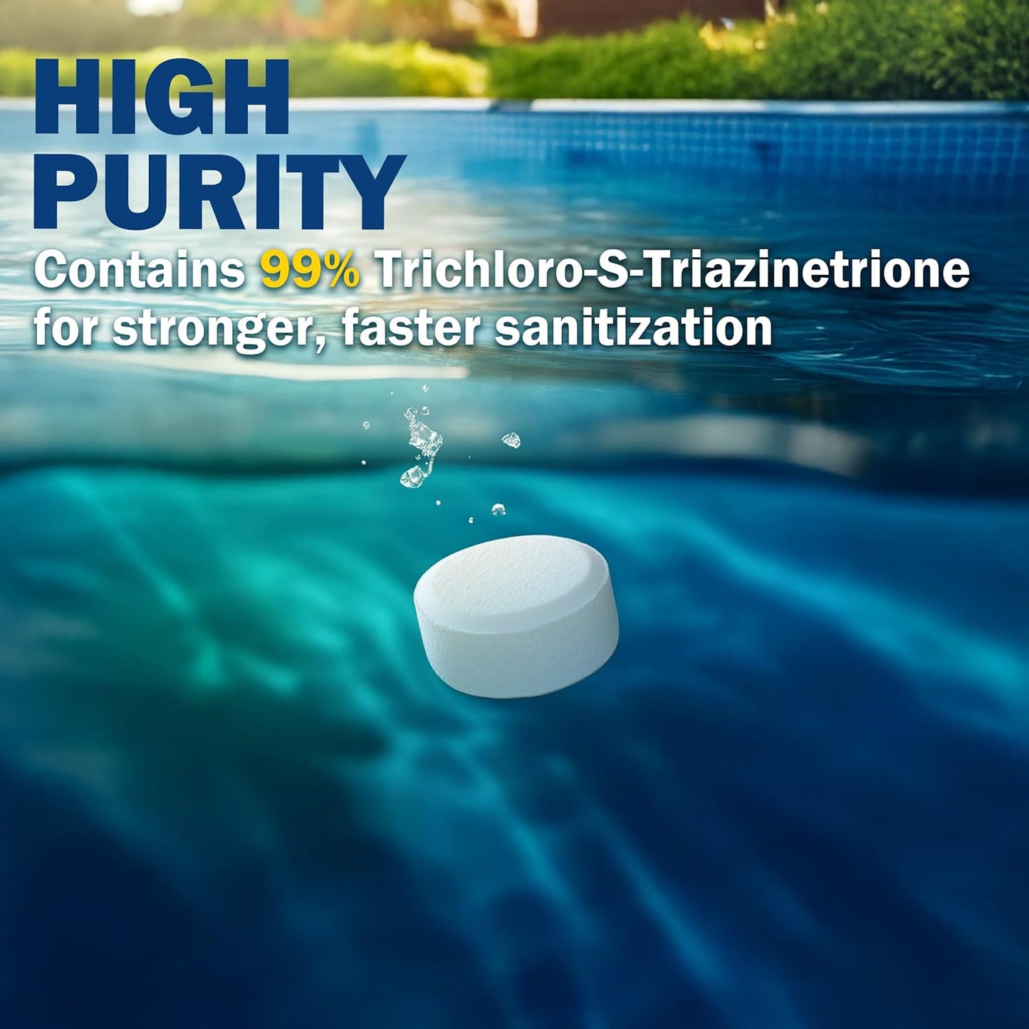 XtremeClear Chlorine Tabs - Slow Dissolving Pool & Spa Sanitizer for Clean, Crystal Clear Water | 1.5 lbs