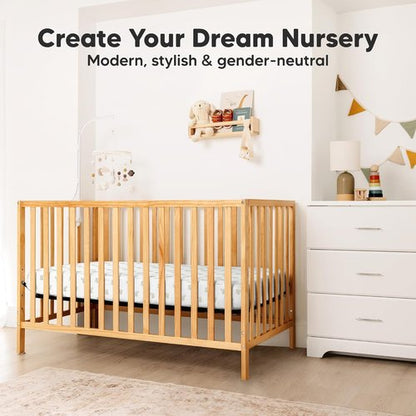 KeaBabies Fitted Crib Sheets - Soft Bamboo Viscose Cotton, 52x28, Gender Neutral, Breathable & Durable (2-Pack)