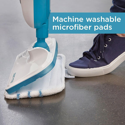 BLACK+DECKER Steam Mop - Powerful Cleaning with Quick-Dry Technology | Sleek White Design