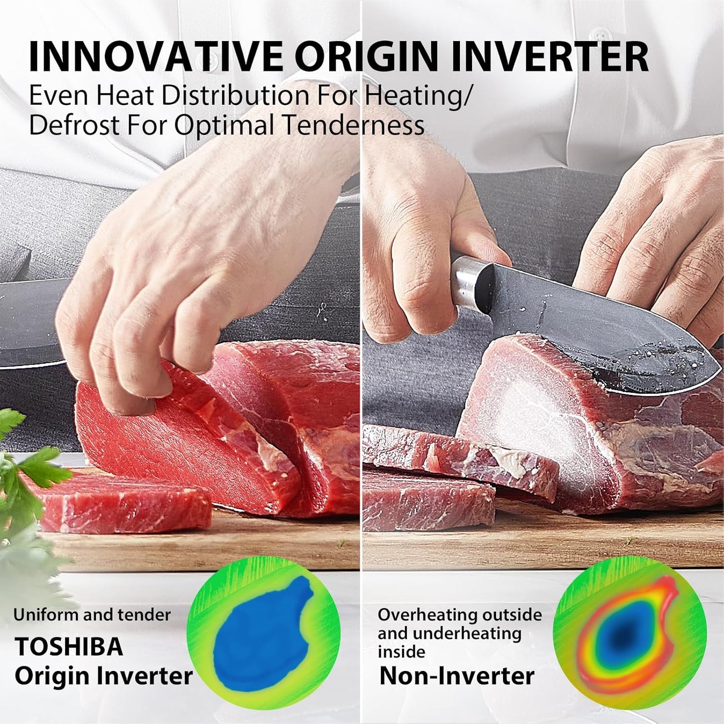 TOSHIBA Countertop Microwave Oven - Inverter Technology & Smart Sensor | 1.6 Cu.ft, Stainless Steel