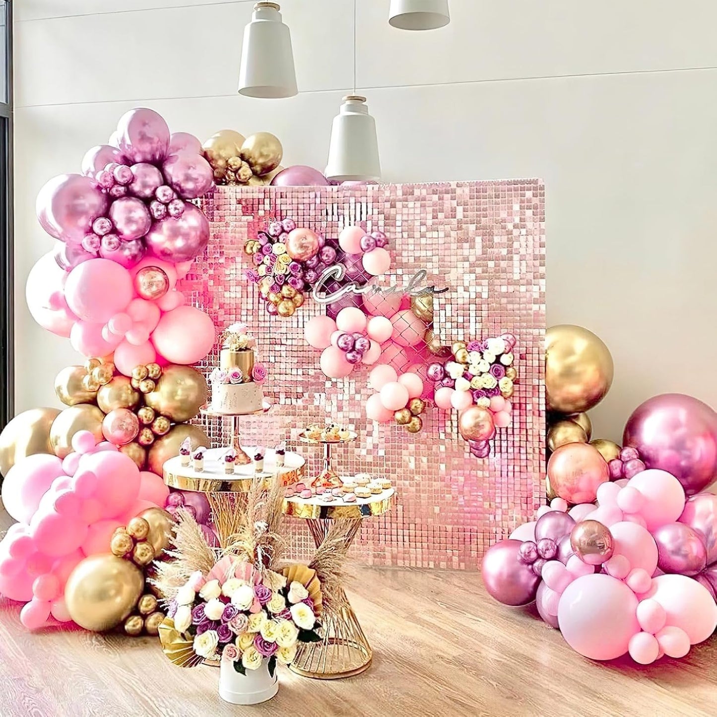 PartyWoo Purple Balloon Garland Kit - 140 Pcs in Various Sizes for Stunning Birthday & Party Decor