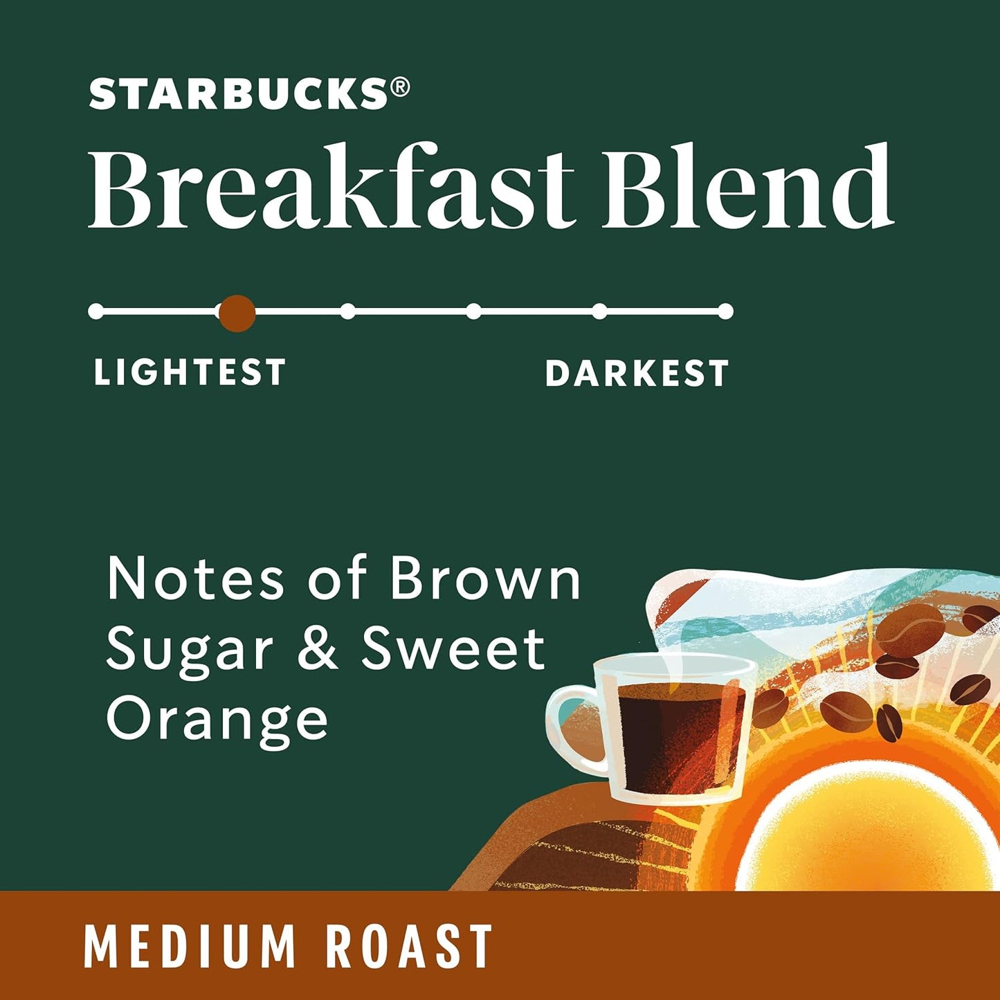 Starbucks K-Cup Coffee Pods - Medium Roast Breakfast Blend for Hot or Iced Coffee | 96 Pods
