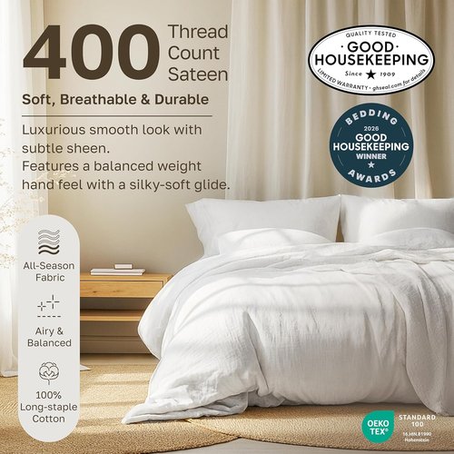 California Design Den Queen Size Cotton Sheet Set - 100% Soft Cotton, 400 Thread Count, Deep Pockets - Pink