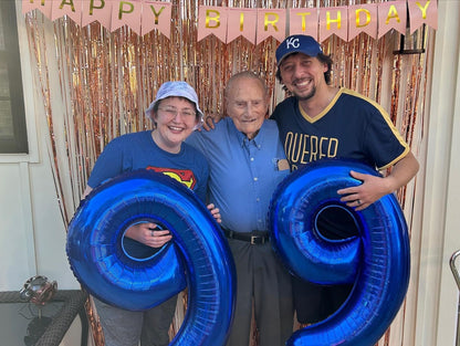 Number 19 Balloon - Navy Blue 40 Inch Birthday Decoration for 19th Year Celebration