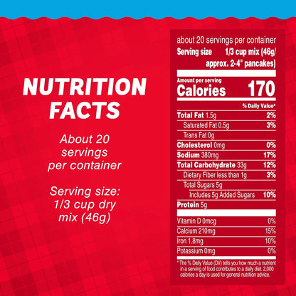Mrs. Butterworth's Buttermilk Pancake & Waffle Mix - Deliciously Fluffy, 32 oz