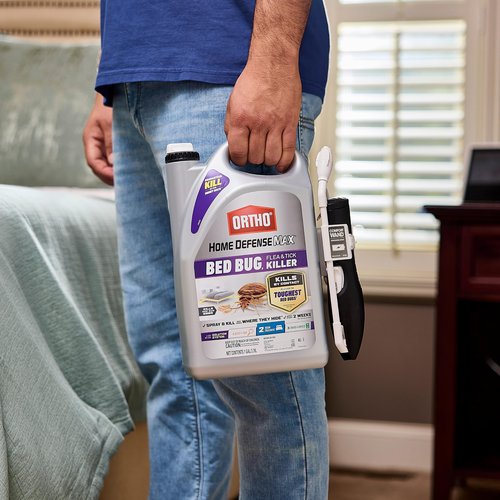 Ortho Home Defense Max Bed Bug, Flea & Tick Killer with Comfort Wand – Also Kills Bed Bug Eggs, Ready-to-Use, Indoor Pest Control Spray, 1 gal.