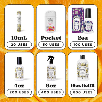 Poo-Pourri Bloom in the Bathroom Set | Before-You-Go Toilet Sprayers - Travel Size Odor Removers - 2 Pack