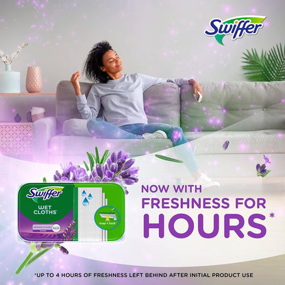Swiffer | Wet Mop Pads Refill - All-Purpose Floor Cleaner for Dirt & Dust | Lavender, 24ct