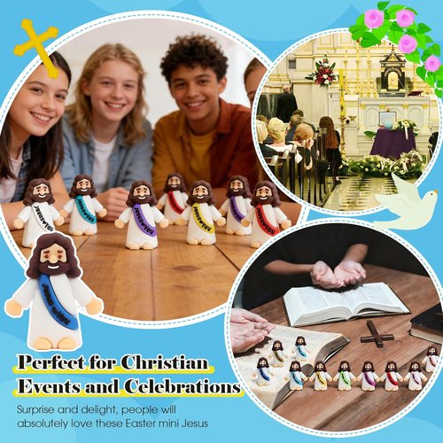 Little Jesus Statues by [Brand Name] - 350 Bulk Minifigures for Church, Christmas & Baptism Gifts
